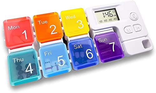 7 Days Pill Dispenser Organizer with Reminder Alarm